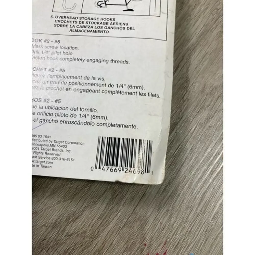Storehouse Storage Hook Value Pack Zinc Plated‎ & Vinyl Coated